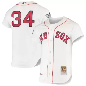Men's Boston Red Sox David Ortiz Mitchell & Ness White 2004 Cooperstown Collection Home Authentic Jersey Men's Boston Red Sox David Ortiz Mitchell & Ness White 2004 Cooperstown Collection Home Authentic Jersey