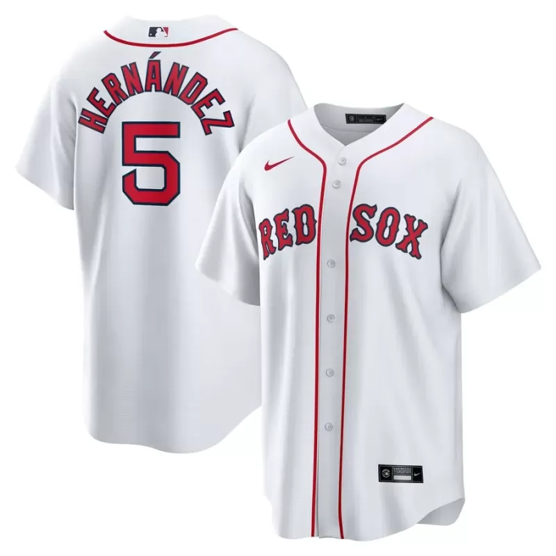 Men's Boston Red Sox Enrique Hernandez Nike White Home Official Replica Player Jersey Men's Boston Red Sox Enrique Hernandez Nike White Home Official Replica Player Jersey