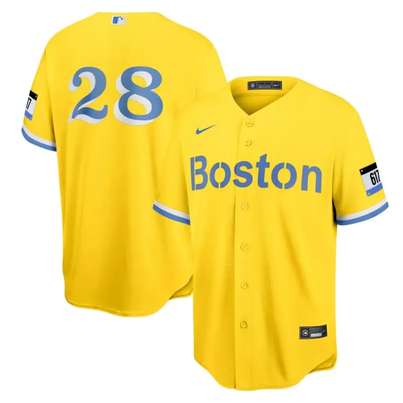 Men's Boston Red Sox J.D. Martinez Nike Gold City Connect Replica Player Jersey Men's Boston Red Sox J.D. Martinez Nike Gold City Connect Replica Player Jersey