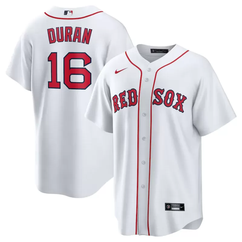 Men's Boston Red Sox Jarren Duran Nike White Home Replica Player Jersey Men's Boston Red Sox Jarren Duran Nike White Home Replica Player Jersey