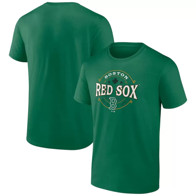 Men's Boston Red Sox Kelly Green St. Patrick's Day Lucky T-Shirt Men's Boston Red Sox Kelly Green St. Patrick's Day Lucky T-Shirt