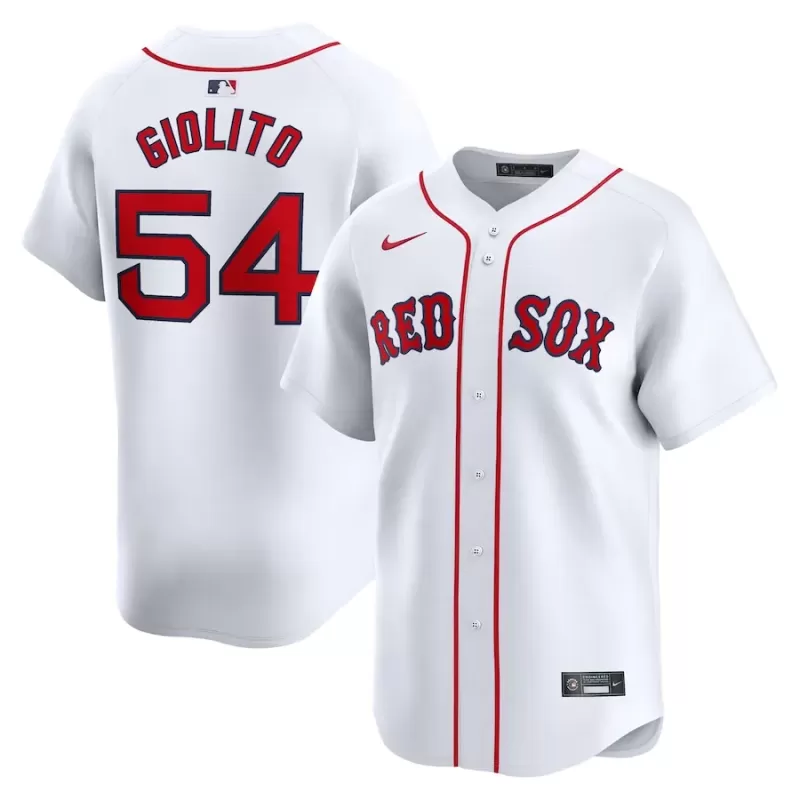 Men's Boston Red Sox Lucas Giolito Nike White Home Limited Player Jersey Men's Boston Red Sox Lucas Giolito Nike White Home Limited Player Jersey
