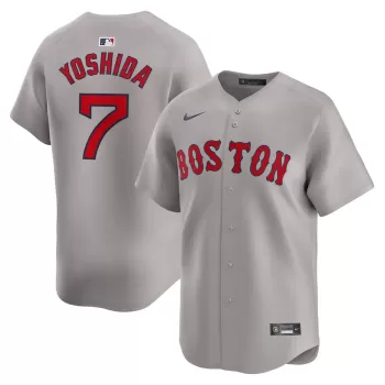 Men's Boston Red Sox Masataka Yoshida Nike Gray Away Limited Player Jersey Men's Boston Red Sox Masataka Yoshida Nike Gray Away Limited Player Jersey