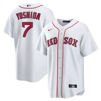 Men's Boston Red Sox Masataka Yoshida Nike White Replica Player Jersey Men's Boston Red Sox Masataka Yoshida Nike White Replica Player Jersey