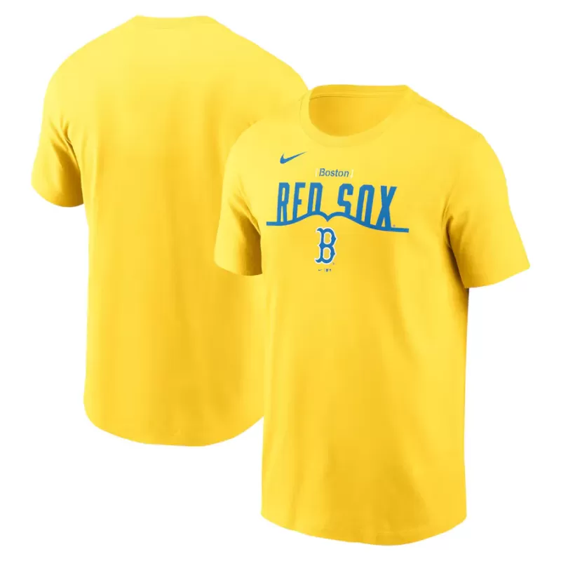 Men's Boston Red Sox Nike Gold City Connect T-Shirt