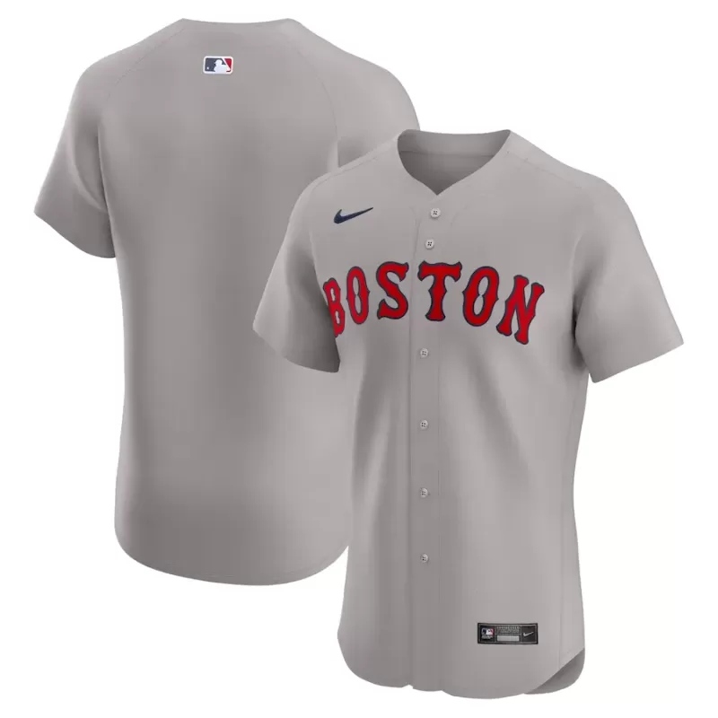 Men's Boston Red Sox Nike Gray Road Elite Jersey Men's Boston Red Sox Nike Gray Road Elite Jersey