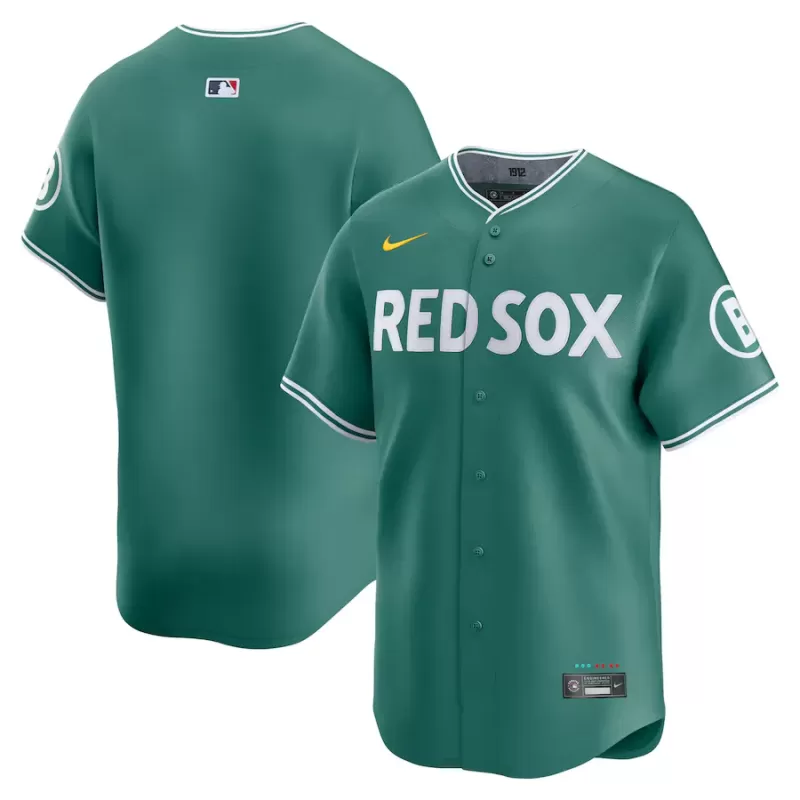 Men's Boston Red Sox Nike Green 2025 City Connect Limited Jersey Men's Boston Red Sox Nike Green 2025 City Connect Limited Jersey