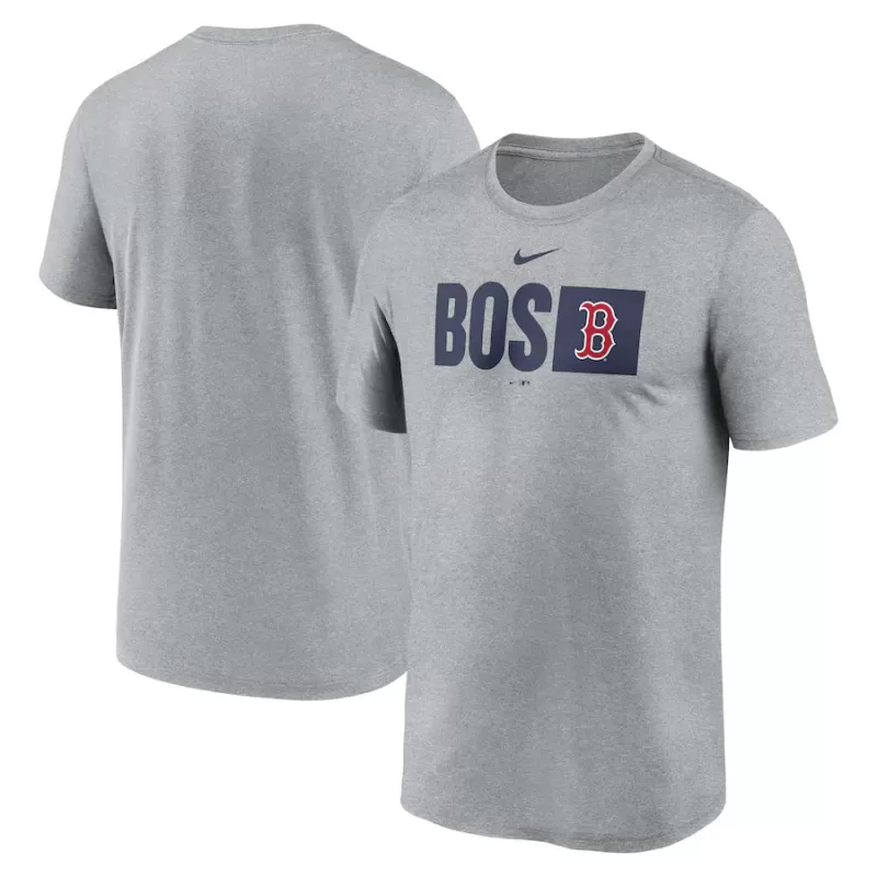 Men's Boston Red Sox Nike Heather Gray Tricode Legend T-Shirt Men's Boston Red Sox Nike Heather Gray Tricode Legend T-Shirt