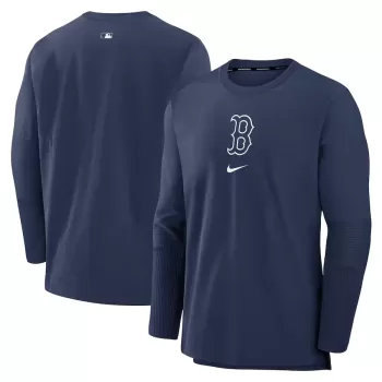 Men's Boston Red Sox Nike Navy Authentic Collection Player Performance Pullover Sweatshirt