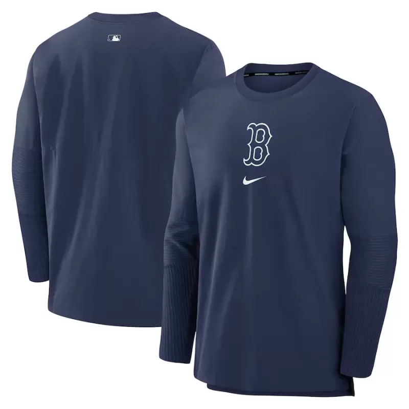Men's Boston Red Sox Nike Navy Authentic Collection Player Performance Pullover Sweatshirt Men's Boston Red Sox Nike Navy Authentic Collection Player Performance Pullover Sweatshirt