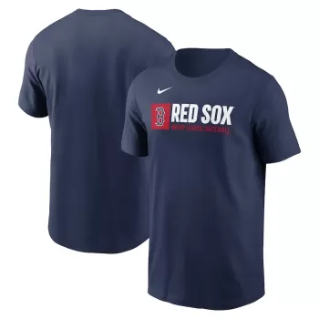 Men's Boston Red Sox Nike Navy Team Block T-Shirt Men's Boston Red Sox Nike Navy Team Block T-Shirt