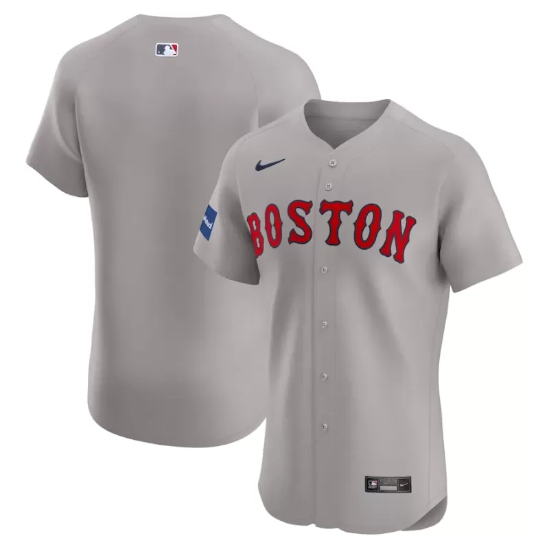 Men's Boston Red Sox Nike No Color Road Elite Patch Jersey Men's Boston Red Sox Nike No Color Road Elite Patch Jersey