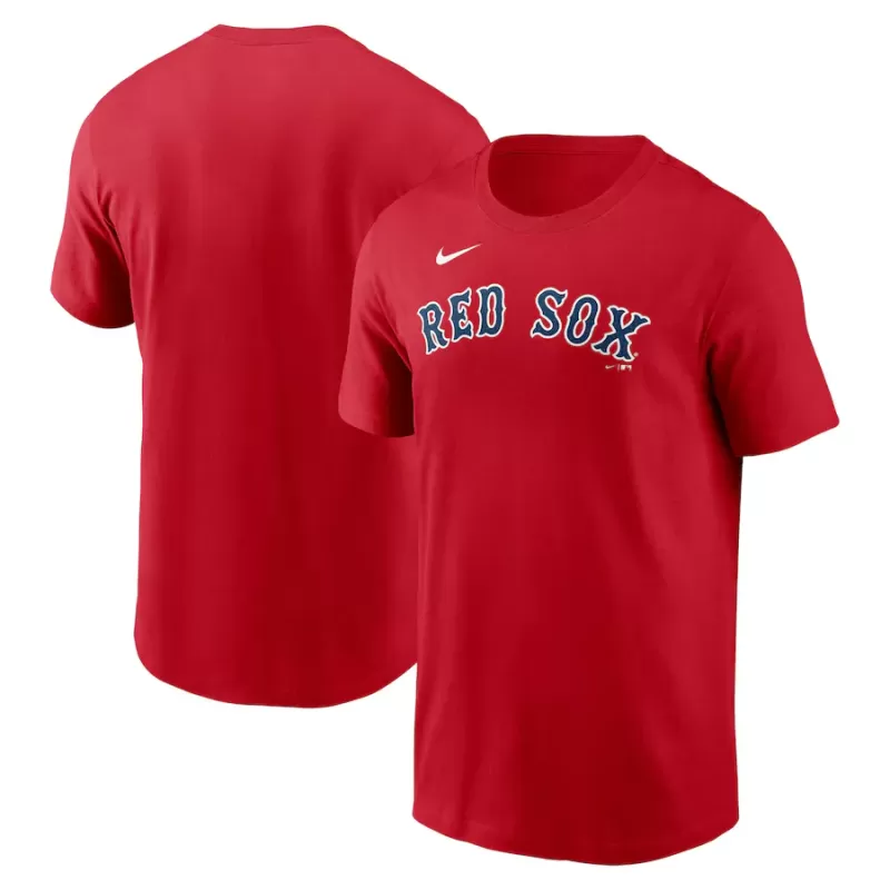 Men's Boston Red Sox Nike Red Fuse Wordmark T-Shirt Men's Boston Red Sox Nike Red Fuse Wordmark T-Shirt