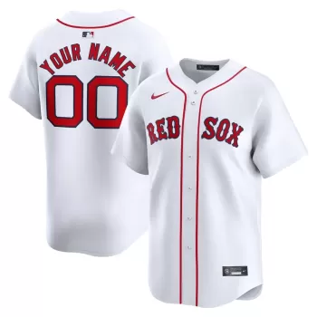 Men's Boston Red Sox Nike White Home Limited Custom Jersey Men's Boston Red Sox Nike White Home Limited Custom Jersey
