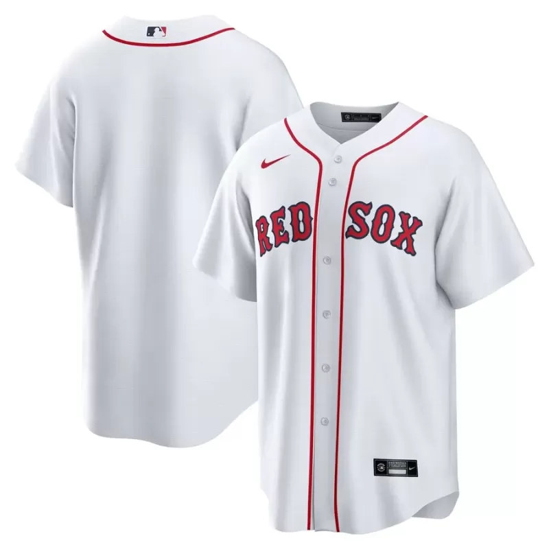 Men's Boston Red Sox Nike White Home Replica Team Jersey Men's Boston Red Sox Nike White Home Replica Team Jersey
