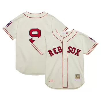 Men's Boston Red Sox Ted Williams Mitchell & Ness Cream Cooperstown Collection 1939 Authentic Jersey