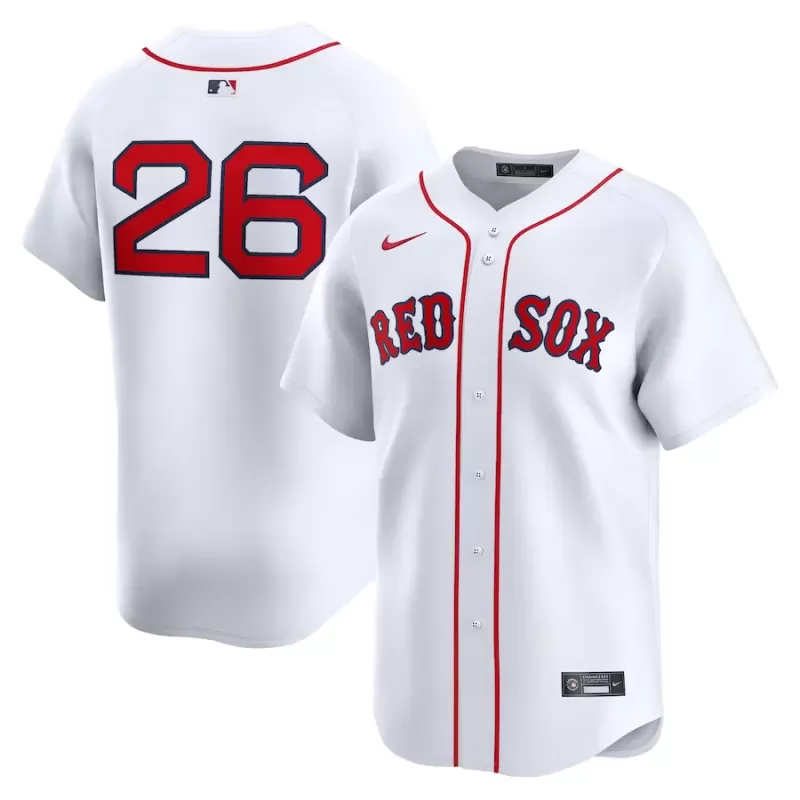 Men's Boston Red Sox Wade Boggs Nike White Home Limited Player Jersey Men's Boston Red Sox Wade Boggs Nike White Home Limited Player Jersey