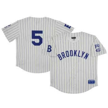 Men's Brooklyn Royal Giants #5 Rings & Crwns Cream Mesh Button-Down Replica Jersey Men's Brooklyn Royal Giants #5 Rings & Crwns Cream Mesh Button-Down Replica Jersey