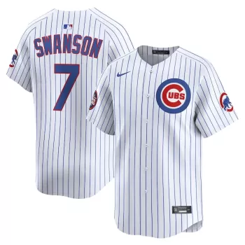Men's Chicago Cubs Dansby Swanson Nike White 2025 MLB World Tour: Tokyo Series Home Limited Player Jersey Men's Chicago Cubs Dansby Swanson Nike White 2025 MLB World Tour: Tokyo Series Home Limited Player Jersey