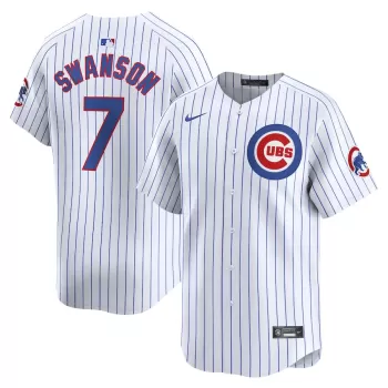 Men's Chicago Cubs Dansby Swanson Nike White Home Limited Player Jersey Men's Chicago Cubs Dansby Swanson Nike White Home Limited Player Jersey