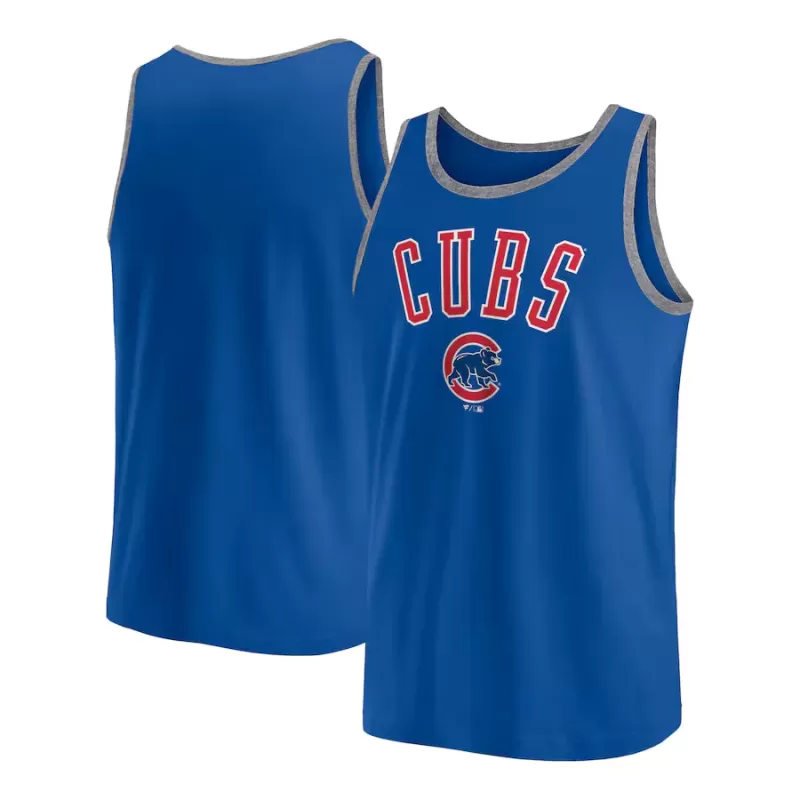 Men's Chicago Cubs Fanatics Royal Bet Tank Top Men's Chicago Cubs Fanatics Royal Bet Tank Top