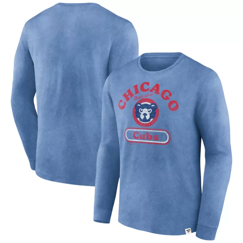 Men's Chicago Cubs Fanatics Royal Circus Catch Long Sleeve T-Shirt Men's Chicago Cubs Fanatics Royal Circus Catch Long Sleeve T-Shirt