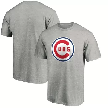 Men's Chicago Cubs Heather Gray Cooperstown Collection Forbes T-Shirt Men's Chicago Cubs Heather Gray Cooperstown Collection Forbes T-Shirt