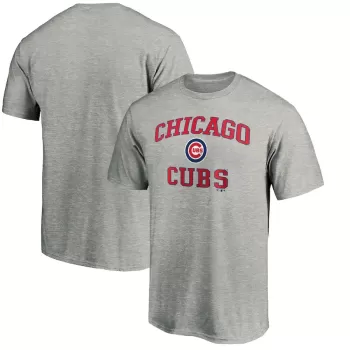 Men's Chicago Cubs Heather Gray Heart & Soul T-Shirt Men's Chicago Cubs Heather Gray Heart & Soul T-Shirt