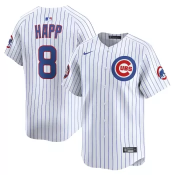 Men's Chicago Cubs Ian Happ Nike White 2025 MLB World Tour: Tokyo Series Home Limited Player Jersey Men's Chicago Cubs Ian Happ Nike White 2025 MLB World Tour: Tokyo Series Home Limited Player Jersey