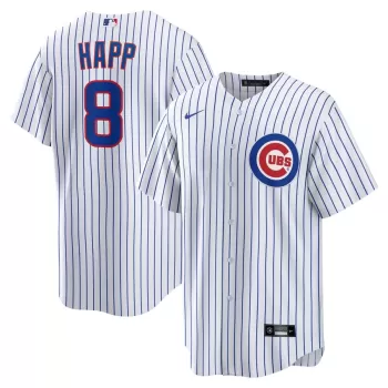 Men's Chicago Cubs Ian Happ Nike White Home Replica Jersey Men's Chicago Cubs Ian Happ Nike White Home Replica Jersey