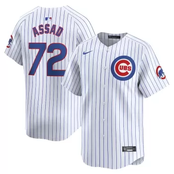 Men's Chicago Cubs Javier Assad Nike White Home Limited Player Jersey