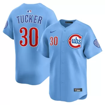 Men's Chicago Cubs Kyle Tucker Nike Light Blue Alternate Limited Player Jersey