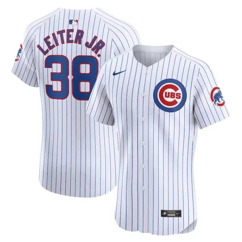 Men's Chicago Cubs Mark Leiter Jr. Nike White Home Elite Player Jersey Men's Chicago Cubs Mark Leiter Jr. Nike White Home Elite Player Jersey