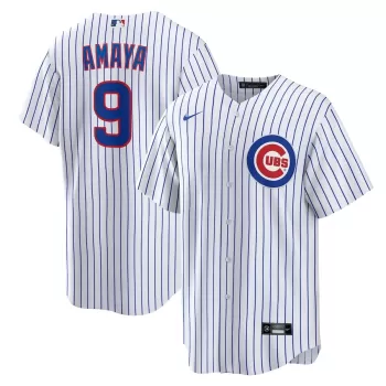 Men's Chicago Cubs Miguel Amaya Nike White Home Replica Jersey Men's Chicago Cubs Miguel Amaya Nike White Home Replica Jersey