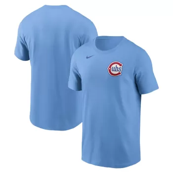 Men's Chicago Cubs Nike Baby Blue Alternate Wordmark T-Shirt Men's Chicago Cubs Nike Baby Blue Alternate Wordmark T-Shirt