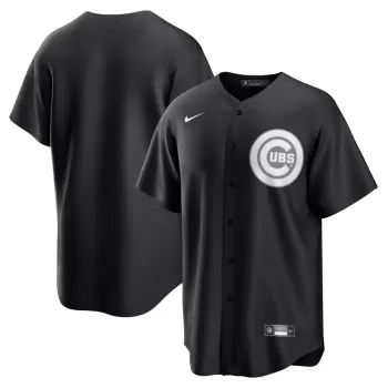 Men's Chicago Cubs Nike Black/White Official Replica Jersey Men's Chicago Cubs Nike Black/White Official Replica Jersey
