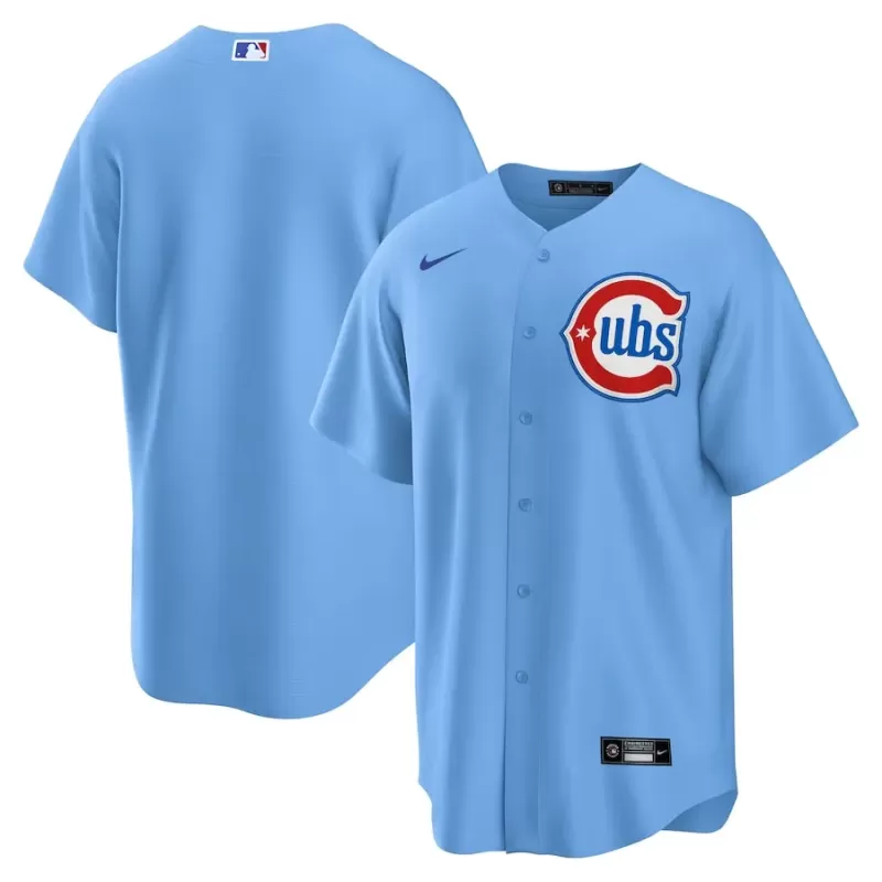 Men's Chicago Cubs Nike Light Blue Alternate 2 Replica Jersey Men's Chicago Cubs Nike Light Blue Alternate 2 Replica Jersey