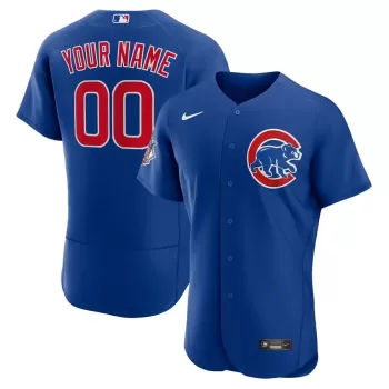 Men's Chicago Cubs Nike Royal Alternate Authentic Custom Jersey Men's Chicago Cubs Nike Royal Alternate Authentic Custom Jersey
