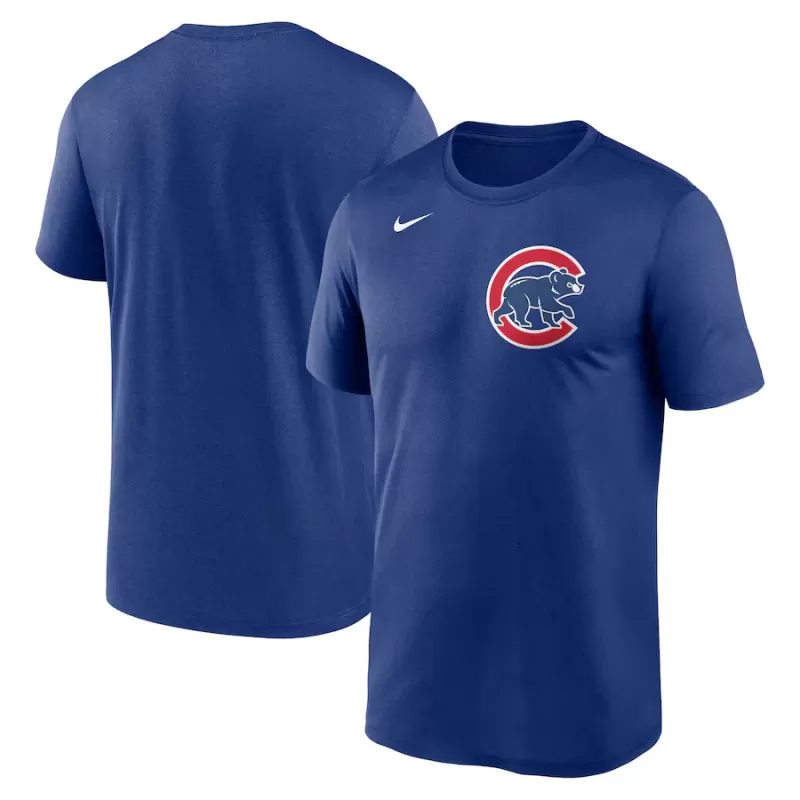 Men's Chicago Cubs Nike Royal Legend Fuse Wordmark T-Shirt Men's Chicago Cubs Nike Royal Legend Fuse Wordmark T-Shirt