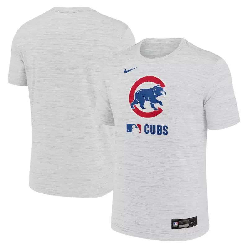 Men's Chicago Cubs Nike White Authentic Collection Velocity Performance Practice T-Shirt Men's Chicago Cubs Nike White Authentic Collection Velocity Performance Practice T-Shirt