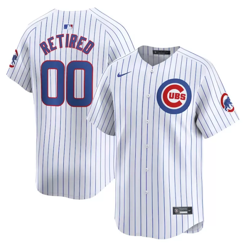 Men's Chicago Cubs Nike White Home Limited Pick-A-Player Retired Roster Jersey
