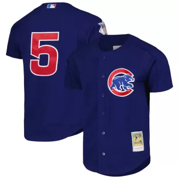Men's Chicago Cubs Nomar Garciaparra Mitchell & Ness Royal Cooperstown Collection 2005 Batting Practice Jersey Men's Chicago Cubs Nomar Garciaparra Mitchell & Ness Royal Cooperstown Collection 2005 Batting Practice Jersey