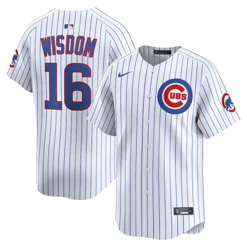 Men's Chicago Cubs Patrick Wisdom Nike White Alternate Limited Player Jersey Men's Chicago Cubs Patrick Wisdom Nike White Alternate Limited Player Jersey