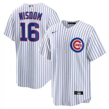 Men's Chicago Cubs Patrick Wisdom Nike White Home Replica Jersey Men's Chicago Cubs Patrick Wisdom Nike White Home Replica Jersey