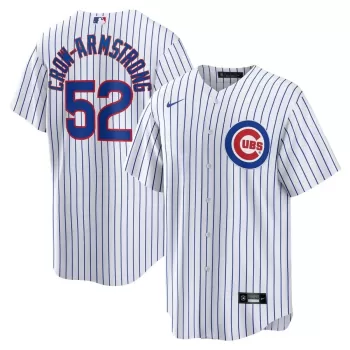 Men's Chicago Cubs Pete Crow-Armstrong Nike White Home Replica Player Jersey