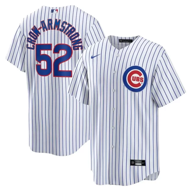 Men's Chicago Cubs Pete Crow-Armstrong Nike White Home Replica Player Jersey