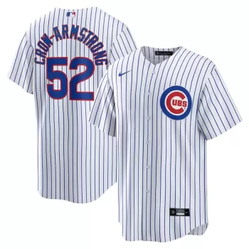 Men's Chicago Cubs Pete Crow-Armstrong Nike White Home Replica Player Jersey Men's Chicago Cubs Pete Crow-Armstrong Nike White Home Replica Player Jersey