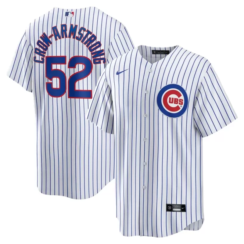 Men's Chicago Cubs Pete Crow-Armstrong Nike White Home Replica Player Jersey