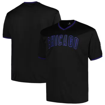 Men's Chicago Cubs Profile Black Big & Tall Pop Fashion Jersey Men's Chicago Cubs Profile Black Big & Tall Pop Fashion Jersey