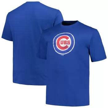 Men's Chicago Cubs Profile Royal Big & Tall Primary Logo T-Shirt Men's Chicago Cubs Profile Royal Big & Tall Primary Logo T-Shirt